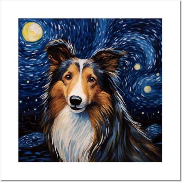 Sheltie Painting Wall Art by NatashaCuteShop